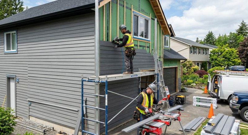 Composite Siding Installation